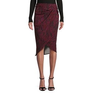 SFW printed asymmetrical skirt